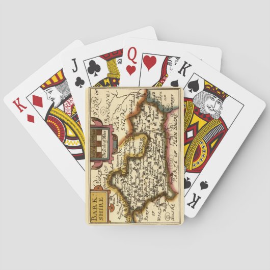 Jeu De Cartes Berkshire Barkshire Comté Angleterre Carte Antiqua (dos)