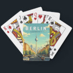 Jeu De Cartes Berlin Allemagne Travel Art Vintage<br><div class="desc">Berlin design de voyage vectoriel rétro. La ville est réputée pour sa scène artistique et ses sites d'intérêt modernes comme la Philharmonie de Berliner,  aux toits dorés.</div>