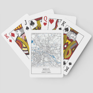 Jeu De Cartes Berlin Deutschland Allemagne Plan de la ville Voya