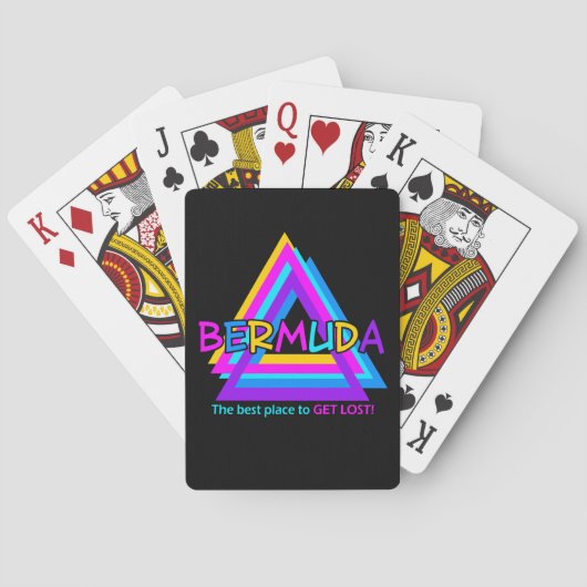 Jeu De Cartes Bermudes Triangle carte à jouer (dos)
