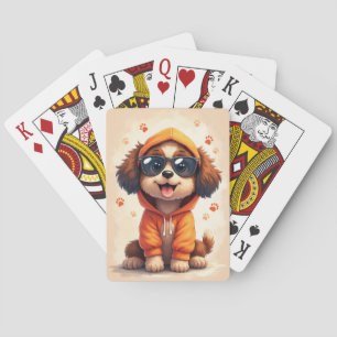 Jeu De Cartes Bernedoodle Mignon Kawaii Chien