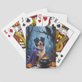 Jeu De Cartes Bernese Mountain Dog peinture Whimsical Halloween (dos)