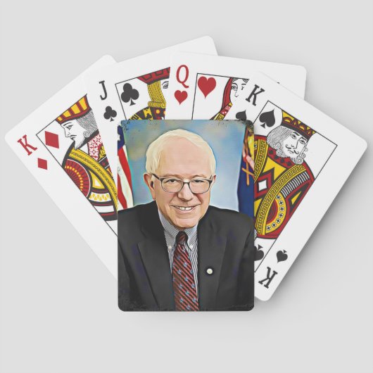 Jeu De Cartes Bernie Sanders soutient l'Art numérique à jouer de (dos)