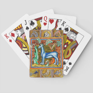JEU DE CARTES BESTIAIRE MÉDIÉVAL, UNICORNE, ANIMAUX FANTASTIQUES