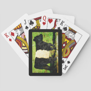 Jeu De Cartes Bétail de girofle cailleté mignon de vache de belt