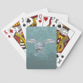 Jeu De Cartes Béton bleu-gris (dos)
