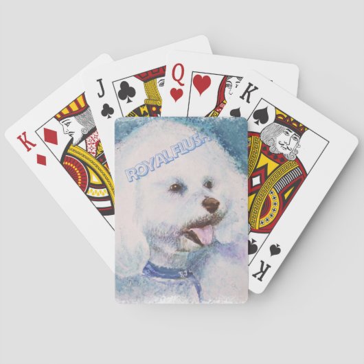 JEU DE CARTES BICHON BLANC FRISE (dos)