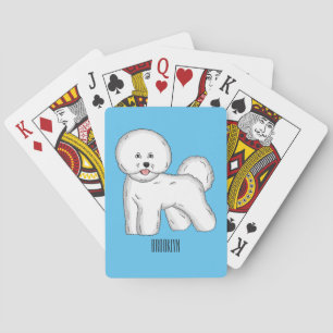 Jeu De Cartes Bichon frise dog cartoon illustration