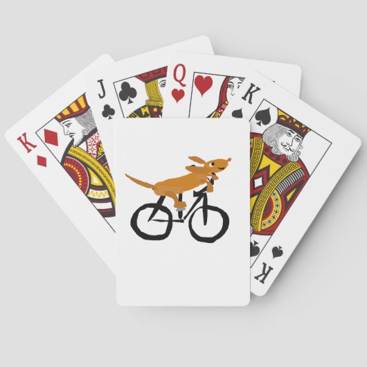 Jeu De Cartes Bicycle Dachshund amusant (dos)