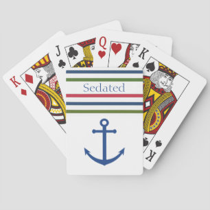 Jeu De Cartes Bicyclette d'Ancre nautique cartes de jeu