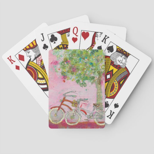 Jeu De Cartes Bicyclettes roses (dos)