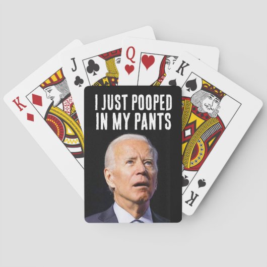 JEU DE CARTES BIDEN POOPÉRÉ DANS LES PANNES NOËL (dos)