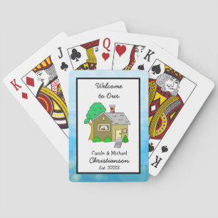 Jeu De Cartes Bienvenue dans notre Maison Cute Lil Bleu
