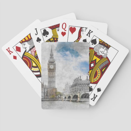 Jeu De Cartes Big Ben, Londres, Royaume-Uni (dos)