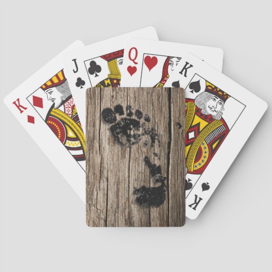 Jeu De Cartes "Bigfoot Impressions" Jouant aux cartes (dos)