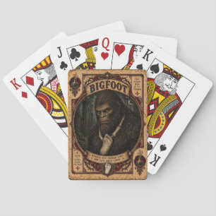 Jeu De Cartes Bigfoot, Monstres de Cirque Vintage