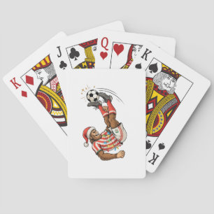 Jeu De Cartes Bigfoot Sasquatch Football de Noël Sport de Fêtes