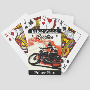 Jeu De Cartes Bike Week Poker Run Personnalisable Location