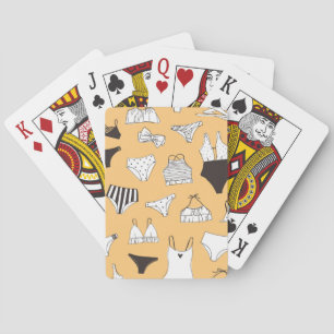 Jeu De Cartes Bikini tropical : Motif d'été à main