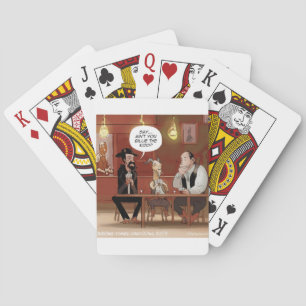 Jeu De Cartes Billy The Kid ? Dessin Animé de Chèvre Drôle