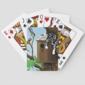 Jeu De Cartes Birdhouse Tabby Cat Napping (dos)