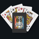Jeu De Cartes Birthday 85th Level Unlocked 85 Gaming Vintage<br><div class="desc">Birthday 85th Level Unlocked 85 Gaming Vintage</div>