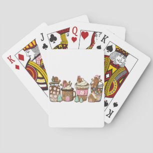 Jeu De Cartes Biscuit au pain d'épice dans le cacao chaud Amoure