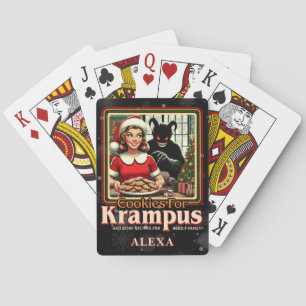 Jeu De Cartes Biscuit pour Krampus Joyeux Noël Krampus Horreur