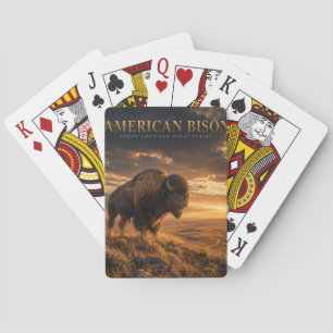 Jeu De Cartes Bison d'Amérique Grandes Plaines ANIMAUX