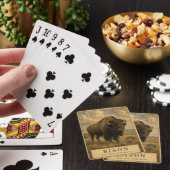 Jeu De Cartes Bison Grandes Plaines VINTAGE (In Situ)