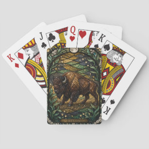 Jeu De Cartes Bison Open Prairie Illumina Verre Cathédrale