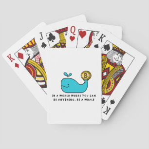 Jeu De Cartes Bitcoin Baleine drôle Crypto Investisseur Dessin d