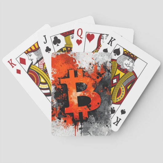 Jeu De Cartes Bitcoin rouge (dos)