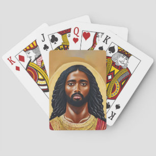 Jeu De Cartes Black African Jésus Christ Art religieux