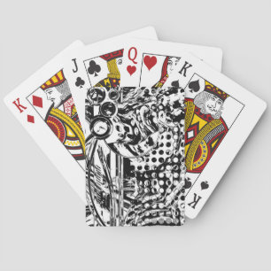 Jeu De Cartes Black and White Geometric Art 20