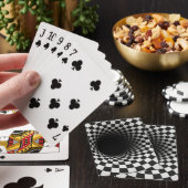 Jeu De Cartes Black and White Optical Illusion Tunnel (In Situ)