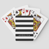 Jeu De Cartes Black and White Striped (dos)