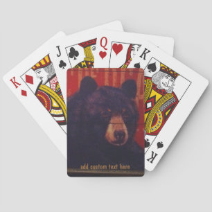 Jeu De Cartes Black Bear Art Jouer Cartes