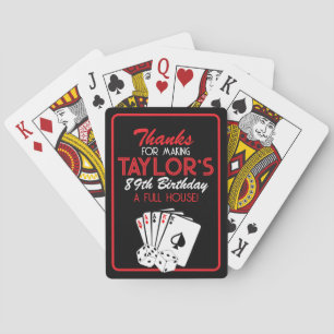 Jeu De Cartes Black Casino Poker Anniversaire Privilégier Jouer 