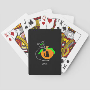 Jeu De Cartes Black Cat Citrouille Classic Lecture Cartes