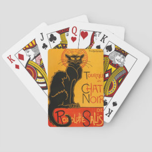 Jeu De Cartes Black Cat Vintage Halloween Steinlen Poster