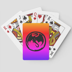 Jeu De Cartes Black Dragon neon Poker jouer aux cartes