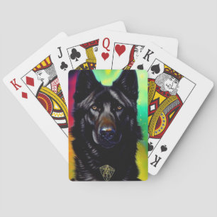 Jeu De Cartes Black German Shepherd