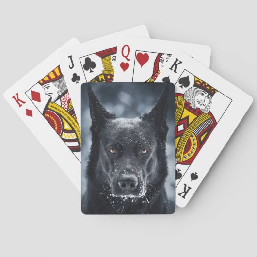 Jeu De Cartes Black German Shepherd (dos)