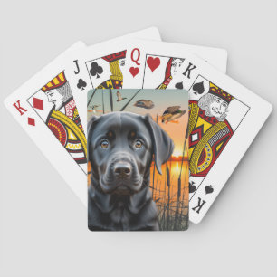 Jeu De Cartes Black Labrador Chiot Lecture Cartes