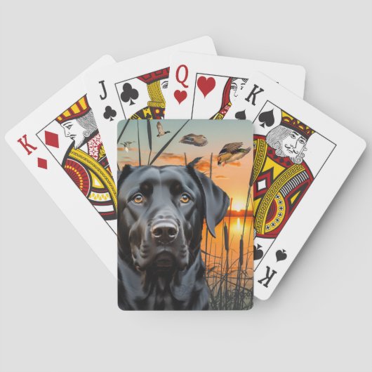 Jeu De Cartes Black Labrador Places, Labrador Retriever (dos)
