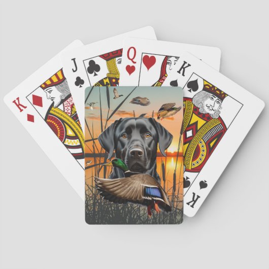 Jeu De Cartes Black Labrador Places, Labrador Retriever (dos)