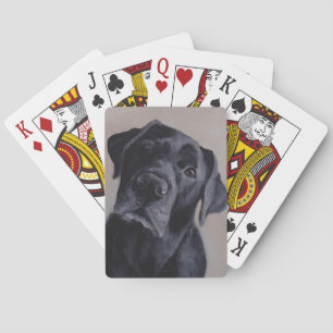 Jeu De Cartes Black Labrador Retriever Dog Jouer aux cartes