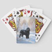 Jeu De Cartes Black Russian Terrier Laisser neiger Noël (dos)