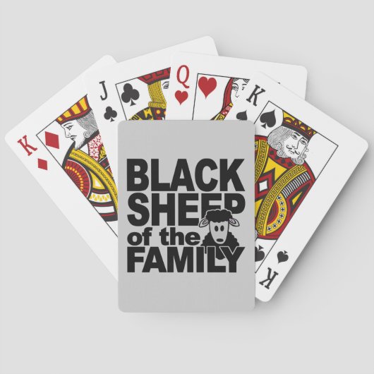 Jeu De Cartes Black Sheep jouant aux cartes (dos)